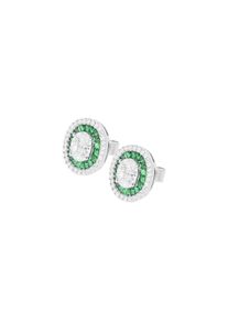Ponte Vecchio Gioielli Benvenuto stud earrings - CO1542SMW - in 750 white gold with gemstones (2x 1.305 carats)