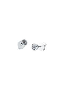 Amethyst stud earrings 2x 0.255 ct in 750 white gold with 2 amethysts