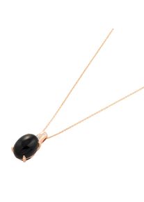 Ponte Vecchio Gioielli Iris necklace - CP1917ONR - in 750 rose gold with 1 onyx (6.5 carats) and diamonds (0.03 carats)