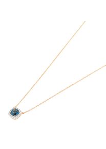 Ponte Vecchio Gioielli Iris necklace - CP1919SPR - in 750 rose gold with 1 London topaz (0.44 carat) and diamonds (0.11 carat)