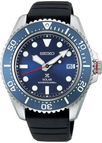 Seiko Prospex SEA Solar Diver's 42mm - SNE593P1 - Men's watch with blue dial and silicone strap