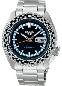 Seiko 5 Sports 42mm - SRPK67K1 - Men's watch with black dial and stainless steel bracelet