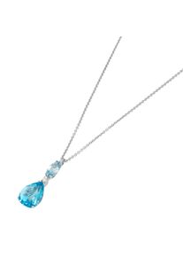 Ponte Vecchio Gioielli Iris necklace - CP1760SKW-45 - in 750 white gold with gemstones (2.57 carats)
