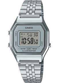 Casio VINTAGE ICONIC 28mm - LA680WEA-7EF - Ladies watch with silver dial and stainless steel bracelet