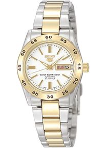 Seiko 5 Sports 26mm - SYMG42K1 - Ladies' watch with white dial and stainless steel bracelet