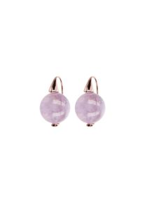 BRONZALLURE Felicia earrings - WSBZ00438.AML - made of bronze (rose gold-plated) and 2 amethyst