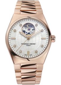 Frederique Constant Highlife Ladies Automatic Heart Beat 34mm - FC-310MPWD2NH4B - Ladies' watch with diamonds, silver-colored dial