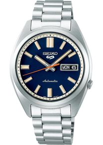 Seiko 5 Sports 37mm - SRPK87K1 - Ladies' watch with blue dial and stainless steel bracelet