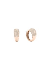 Mattioli Hiroko small hoop earrings - MOR065R024G - in 750 rose gold with several brown diamonds (2x 0.565 carat)