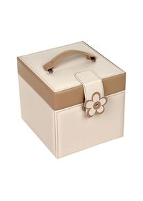 Sacher Jewelry Box Bella Fiore Erika - Cream - SA-70028-30 - from leather fiber fabric