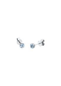 Topaz stud earrings 2x 0.3 ct in 750 white gold