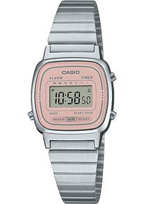 Casio VINTAGE MINI 24mm - LA670WEA-4A2EF - Ladies watch with pink dial and stainless steel bracelet