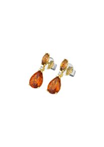 Ponte Vecchio Gioielli Iris stud earrings - CO1760CPY - in 750 yellow gold and white gold with gemstones (2x 1.92 carats)