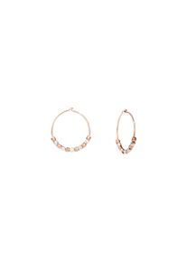 Dodo Mini Granelli hoop earrings - DOC1000-GRANX-0009A - made of 375 rose gold and 925 sterling silver
