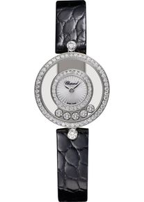 Chopard Happy Diamonds Icons 25.8mm - 203957-1214 - Ladies watch with diamonds, mother of pearl dial and alligator leather strap