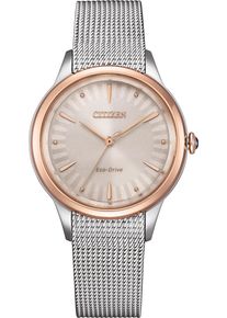 Citizen Elegant Ladies 32mm - EM1156-80X - Ladies white dial watch with stainless steel bracelet