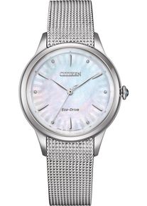 Citizen Elegant 32mm - EM1150-86D - Ladies watch with mother of pearl dial and stainless steel bracelet