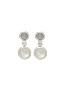 Tamara Comolli Cashmere Earrings - E-BOU-2-CAS-CL-WG - in 750 white gold with 2 diamonds (2 x 0,14 carat) and several gemstones