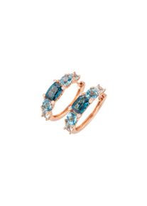 Ponte Vecchio Gioielli Iris hoop earrings - CO1763SPR - in 750 rose gold with gemstones (2x 1.97 carats)