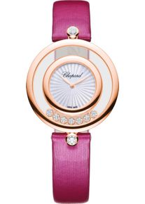 Chopard Happy Diamonds Icons 32mm - 209426-5001 - Ladies watch with diamonds, mother of pearl dial and alligator leather strap