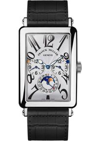 Franck Muller Long Island Master Banker 54.6 x 32.5mm - 1250MBLDTACBLALLBK - Mens white dial watch with alligator leather strap
