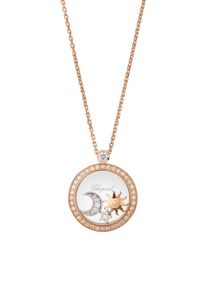 Chopard Sun, Moon and Stars Necklace with Pendant - 799434-5401 - in 750 rose gold with 43 diamonds (0,47 carat)