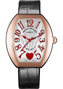Franck Muller Heart Automatic 44.7 x 38.75mm - 5000HSCC6H5NALLBK - Ladies white dial watch with alligator leather strap