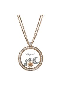 Chopard Sun, Moon and Stars Necklace with Pendant - 799450-5401 - in 750 rose gold with 47 diamonds (0.75 carat)