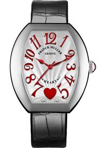 Franck Muller Heart Automatic 44.7 x 38.75mm - 5000HSCC6HOGALLBK - Ladies white dial watch with alligator leather strap