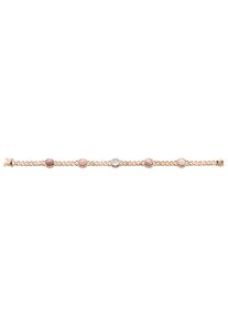 Coloured stone bracelet made of 585 rose gold and various gemstones, solid