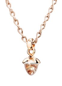 Tamara Comolli Mikado Bouquet Rutile Quartz Pendant - P-MB-RUTQUR-RG - in 750 rose gold with 1 rutile quartz