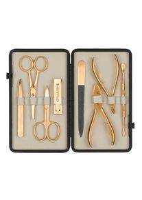 Czech & Speake Czech & Speake - Leather-Bound Manicure Set - Gold/Cream - Nail care tools