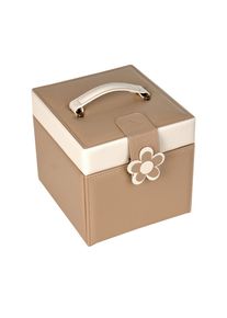Sacher Jewelry Box Bella Fiore Erika - Beige - SA-70028-31 - from leather fiber fabric