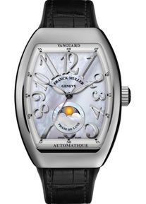 Franck Muller Vanguard Automatic 32 x 42.3 x 10.8mm - V32-SC-AT-FO-L-REL-(MOP)-AC-ALLBK - Ladies' watch with mother-of-pearl dial