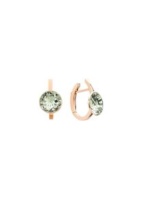 Mattioli Smarties hoop earrings - MOR105R045N - in 750 rose gold with 2 prasiolites