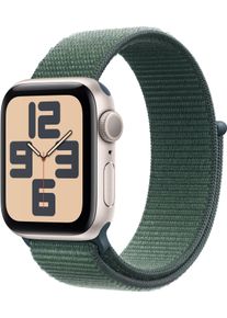 Smartwatch Apple Watch SE (2024) GPS 40mm Alumínio Starlight c/ Loop Deportiva Lake Green