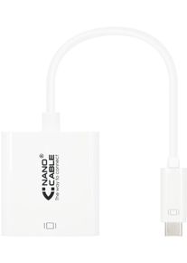 Adaptador NanoCable USB-C M para HDMI F 15 CM Blanco