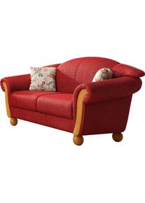 Home Affaire 2-Sitzer »Milano in rot, Größe B/H/T: 159 cm x 83 cm x 81 cm