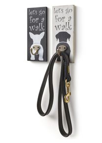 Zierhaken in schwarz-weiß, Größe B/H/L: 8 cm x 20 cm