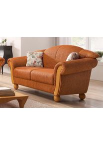 Home Affaire 2-Sitzer »Milano in orange, Größe B/H/T: 159 cm x 83 cm x 81 cm