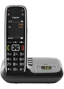 Gigaset E720A schnurloses DECT-Telefon 1 Mobilteil Bluetooth Anrufbeantworter Babyphone Freisprechen schwarz