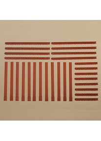 Säulen und Ziegelfriese rot Auhagen 80402, H0