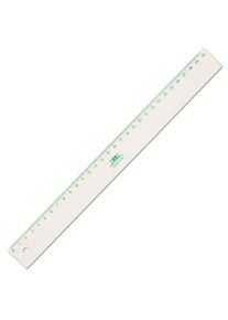 Green Line Llineal 30 cm weiß aus biologisch abbaubarem