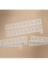 Witte ramen, 63 stuks Auhagen 80200, H0 / 1:87 / 1:100