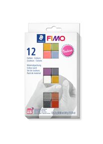 Staedtler Fimo Zacht materiaal pakket mode 12 kleuren van 25g elk