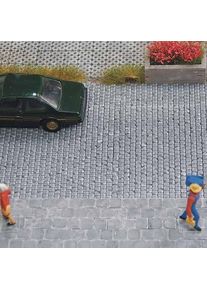 Gehwegplatten 40x40mm dunkelgrau, 1:87 Juweela 28269, 870