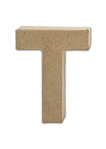 Letter papier-maché - T 10 cm hoog, 2 cm dik