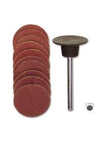 Rubberen schijf, 18 mm, met 10 schuurschijven Proxxon