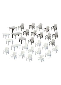 Gartenstühle und -Tische Faller 180439 für H0 1:87