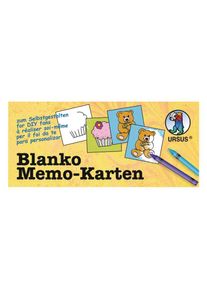 URSUS | Blank Memo Cards — pack of 60 cards, 6 cm x 6 cm, 60 cards